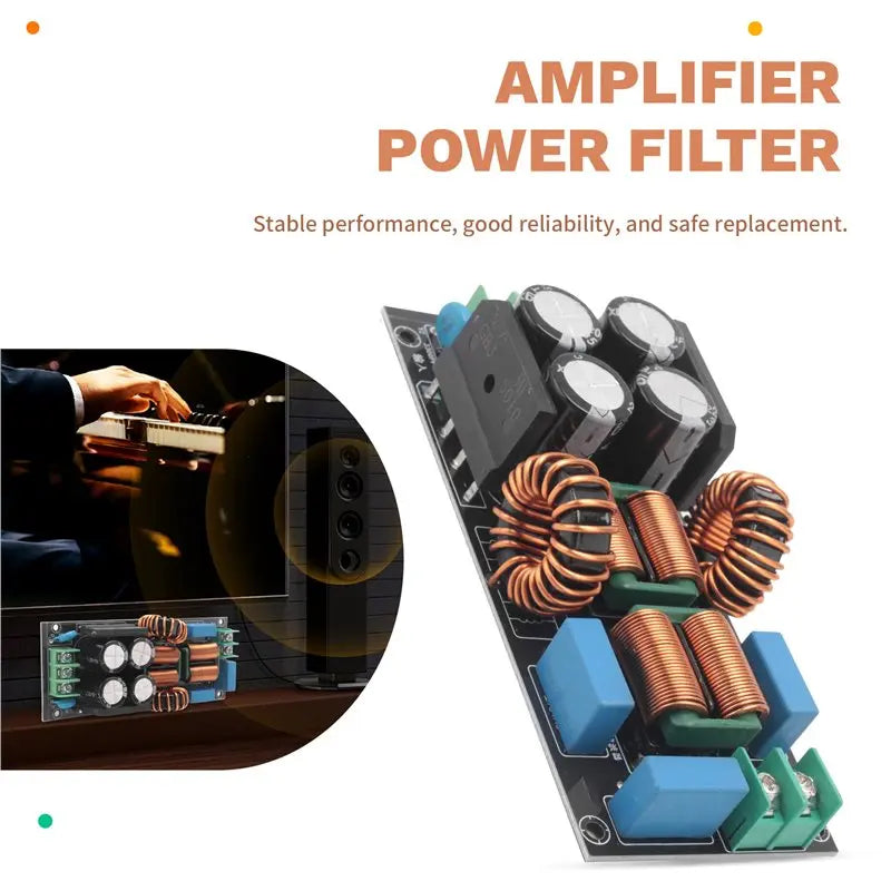 AC EMI Filter Audio Power Amplifier EMC EMI Electromagnetic Interference Purify Power DC Differential Mode Common