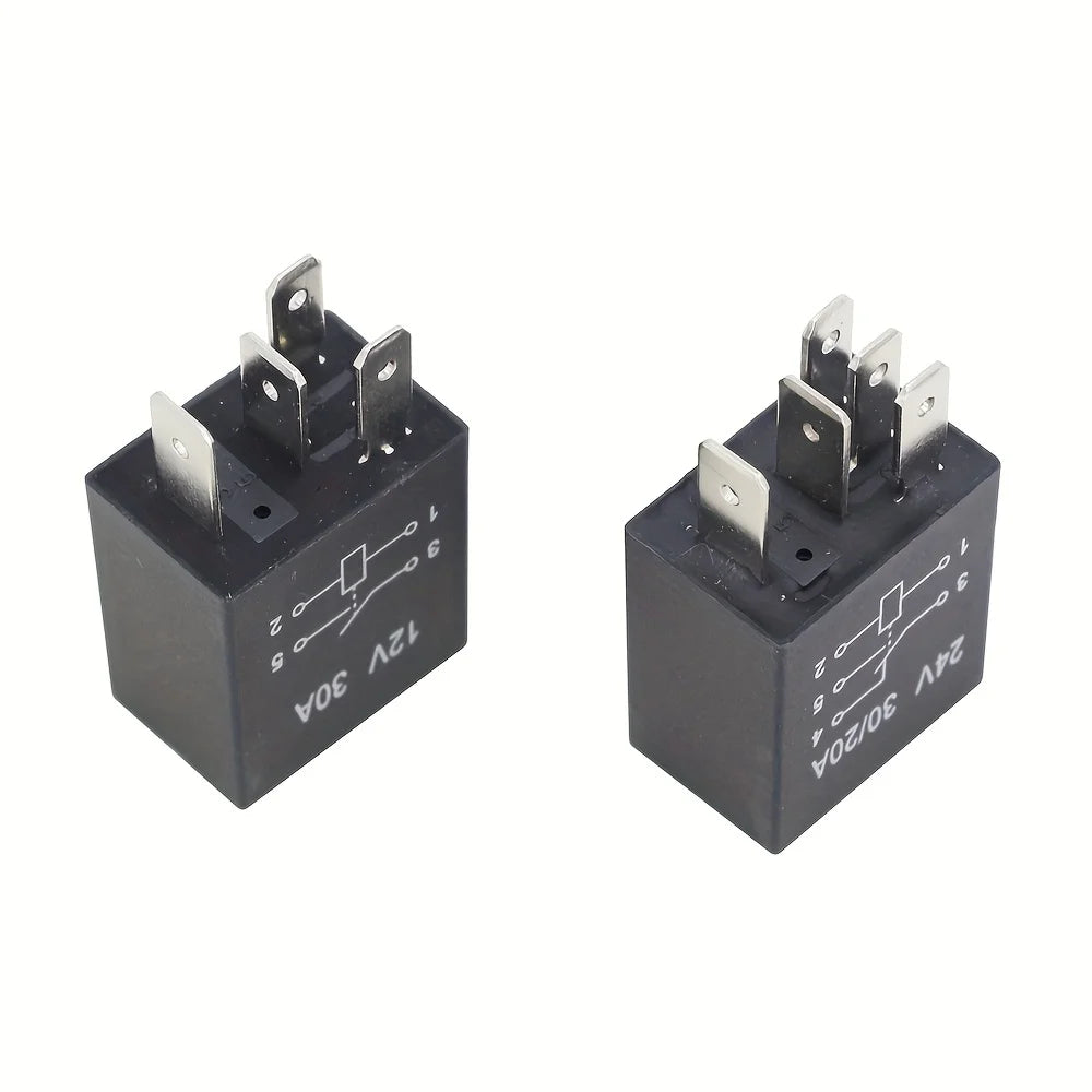 Automobile High Beam Lamp and Low Beam Lamp 12V/30A Air Conditioning Safety Box Pump Refitted Car Relay