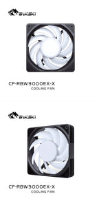 Bykski 120mm Fan Use for Water Cooling Radiator Computer PC Case 3008RPM Heatsink  Support PWM  CF-AP3000EX-X / CF-RBW3000EX-X