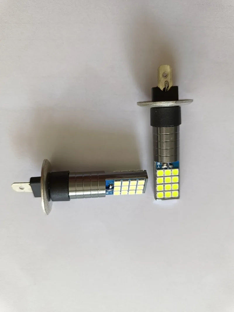 Car Led Fog Lamp with Flashing 3030 Three-Color Fog Lamp Bulb Red Green Pink Blue Super Bright H3 H8 H11 9006 9005 H7 Modified