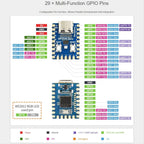 *ABDH RP2040-Zero Microcontroller Development Board for Raspberry Pi RP2040 Dual-Core Cortex M0+ Processor 2MB Flash 10Pcs