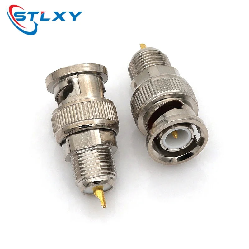 Stlxy 1PCS BNC Female Socket Solder Connector Chassis Panel Mount Coaxial Cable For Welding Machine Parts 50 ohm Q9 BNC-50KY