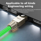 Tool Free Metal RJ45 Connector Toolless Reusable 23AWG to 26AWG Cable Internet Plug Easy Installation Tool-Free Termination Plug