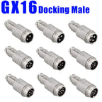 5pcs Male Female Connector GX12 GX16 GX20 Metal Aviation Connector Socket 2-10Pin Plug Connector