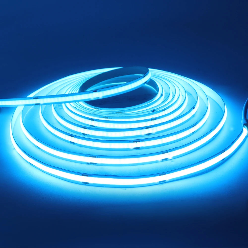 DC 5V USB COB Strip 3MM 5MM 8MM White/Pink/Red/White/Yellow/Ice Blue/Green Flexible Ribbon Rope Home Decor TV Backlight