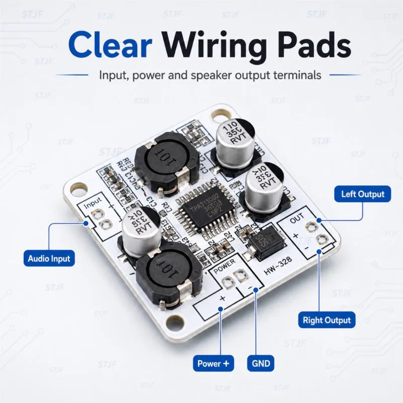 STJF TPA3110 PBTL 30W Digital Mono Amplifier Module Board Power AMP DC 8-26V