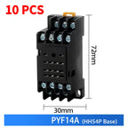 10pcs Small Intermediate Relay AC 220V DC C24 HH52P HH53P HH62P HH63P LED  General Mini Electromagnetic Relay Wholesale