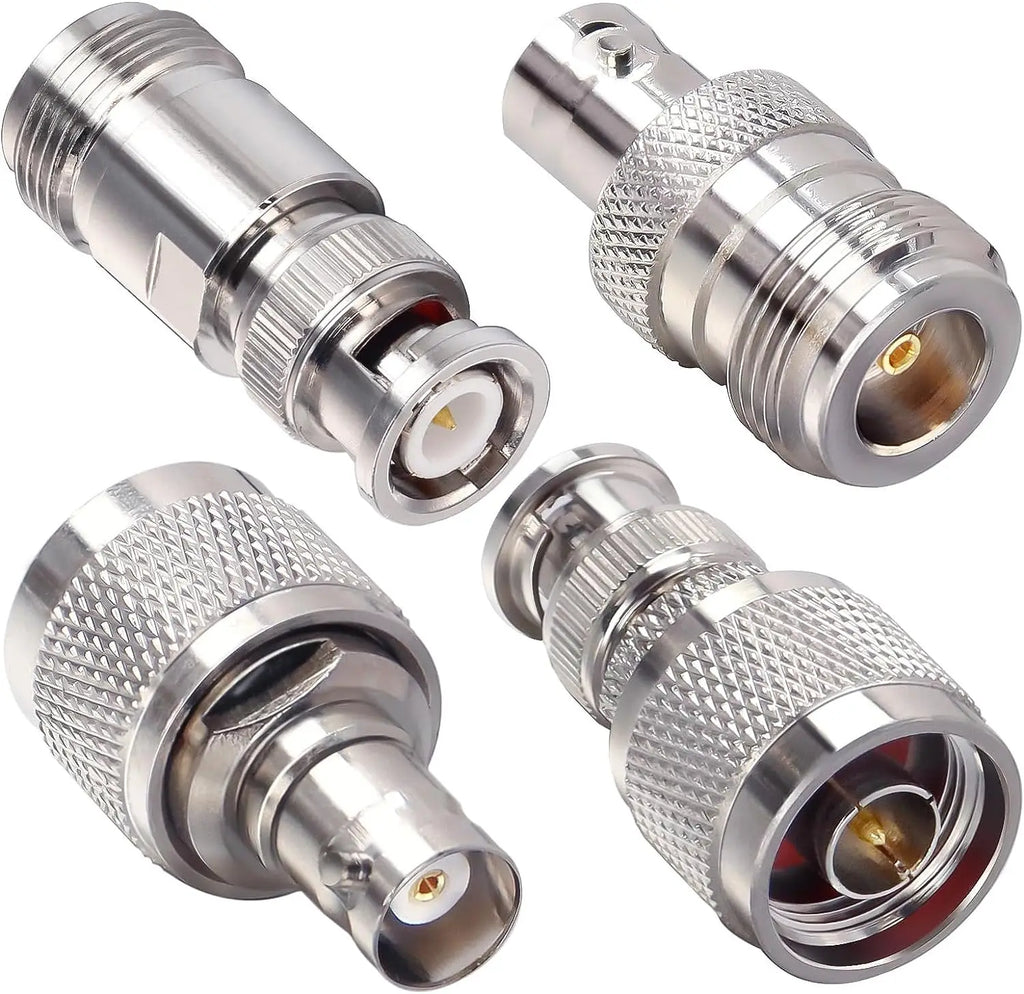 4 Piece SMA BNC UHF To SMA MCX MMCX BNC TNC UHF SO239 PL259 N F Type SMB RF Coaxial Coax Adapter Connector Combination