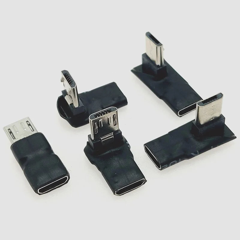 Micro USB Verlängerung Kabel Super Speed Android Elbow Erweiterung Männlichen Zu Weiblichen Daten Sync USB 2,0 Extender Kabel Ve
