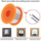 50/100G 0.5mm-2mm No-Clean Rosin Core Solder Tin Wire Reel 63/37 CF-10  With 2% Flux And Low Melting Point For Electric DIY Weld