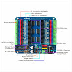 OSOYOO Breakout Board for 30-Pin or 38-Pin ESP32-WROOM/WROVER & ESP8266 NodeMCU, Not for ESP32-C/S/H/P Series