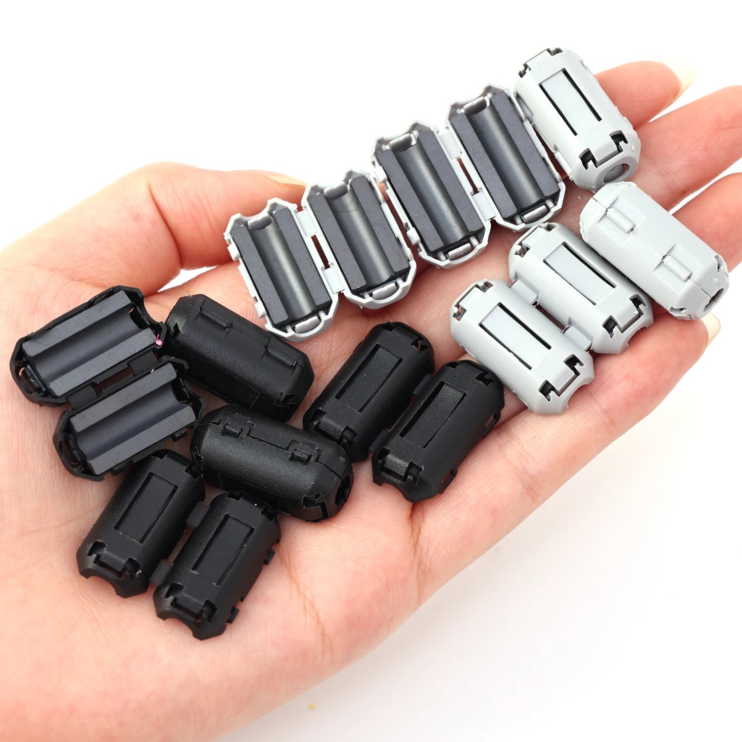 1/20pcs TDK 5mm Diameter Ferrite Core Noise Suppressor Powerline Power Cord Filter Ring Cable Clamp RFI EMI Cables Clips