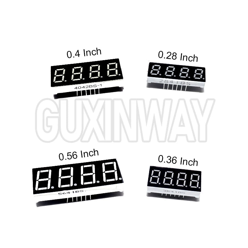 5pcs Digital tube Common AnodeCathode Red 3 4 Bit digital Tube 0.28 0.36 0.56 inch Red LED Display 7 segment