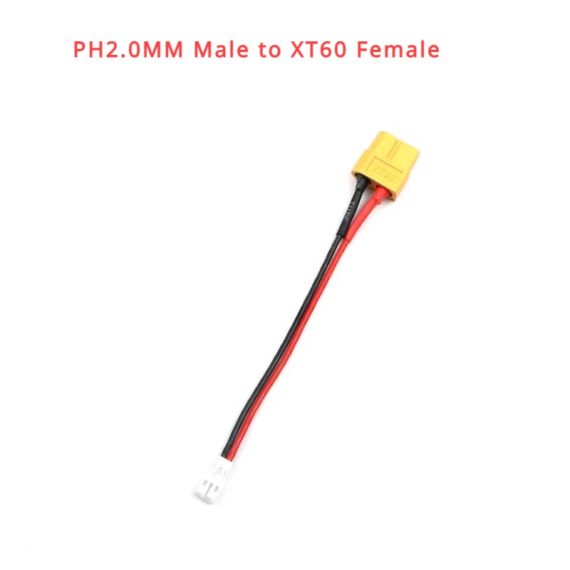 PH2.0 To XT60/XT30 Plug Battery Charging Adapter Cable Cord Female Male Plug To PH2.0-M XT60-F XT30-F High Current Connector
