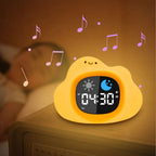 Animal-Shape Alarm Clock Light Adjustable Pat Control Touch Night Light Small Ornaments Home Decor Sleep Training Clock Toddler