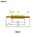 5pcs Pogo Pin Connector Pogopin Battery Spring Loaded Contact SMD Needle PCB 2 3 4 5 6 7 8 9 10 12 14 MM Test Probe H021 - H040
