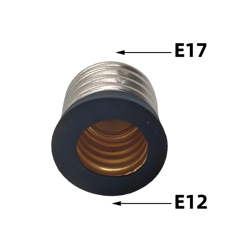2PCS E10-E12 E11-E12 E11-E14 E12-E12 E10-E14 E17-E14 Light Socket adapter E10 to E12 Candelabra lamp holder converter,Install