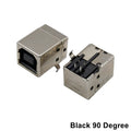 10Pcs USB Type B Female Socket Printer Data Interface Connector Repair Jack Port Right Angle 4Pin PCB DIP USB B Soldering Adapte