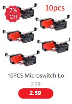 V-15 V-151 V-152 V-153 V-154 V-155 V-156-1C25 Micro Switch 16A 250VAC SPDT Momentary Travel Limit Switch 1NO1NC Lever Roller
