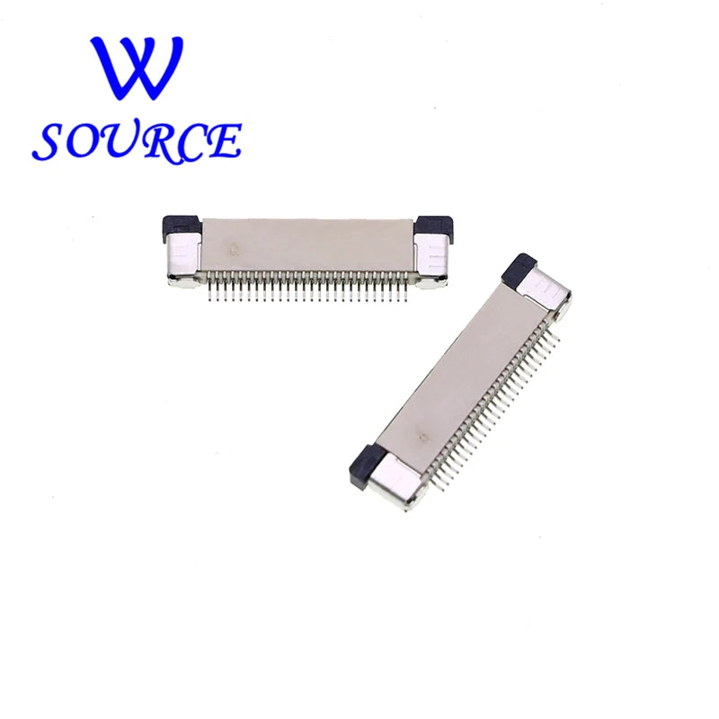 0.5mm 1.0mm FPC FFC Connector Flat Cable PCB SMT ZIF 4 5 6 7 8 10 12 16 18 20 26 28 30 32 36 40 50 54 60P Upper Contact Type
