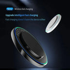 Portable Mini Desktop Wireless Charger Stand Pad For iPhone 17 16 15 14 13 12 Pro Max Samsung S25 Xiaomi Fast Charging Station
