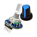 1-10pcs Rotary Encoder Module Brick Sensor Development Round Audio Rotating Potentiometer Knob Cap EC11 for Arduino