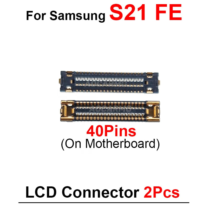 For Samsung Galaxy S21 FE 5G Wi-Fi Signal Antenna LCD Screen Motherboard FPC Connector 12 40 60 Pins Replacement Part