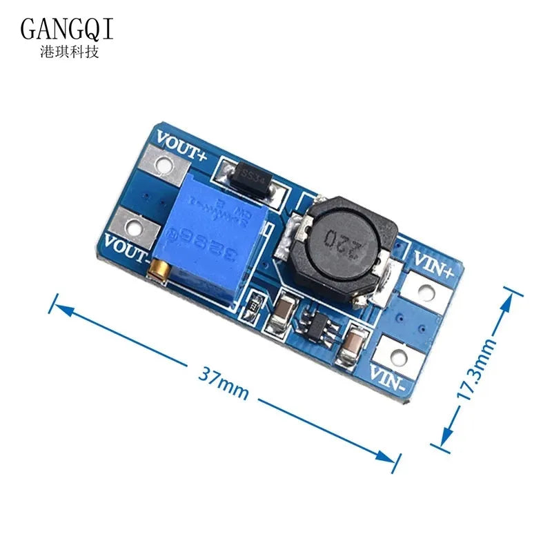 1PCS MT3608 DC-DC Step Up Converter Booster Power Supply Module Boost Step-up Board MAX output 28V 2A for arduino diy kit