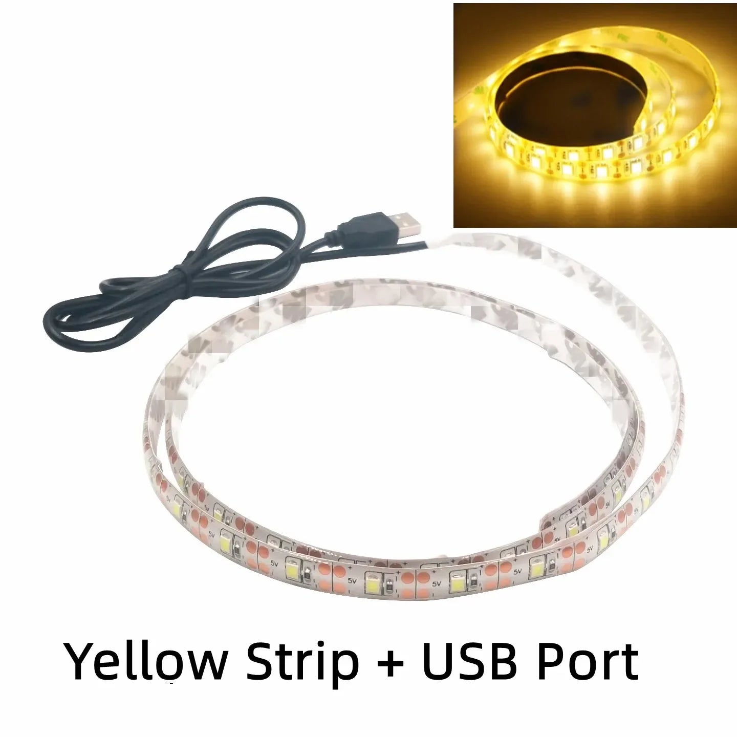 DC 5V USB LED Strips 2835 White Warm White LED Strip Light TV Background Lighting Tape Home Decor Lamp 1M 2M 3M 4M 5M LED Strip