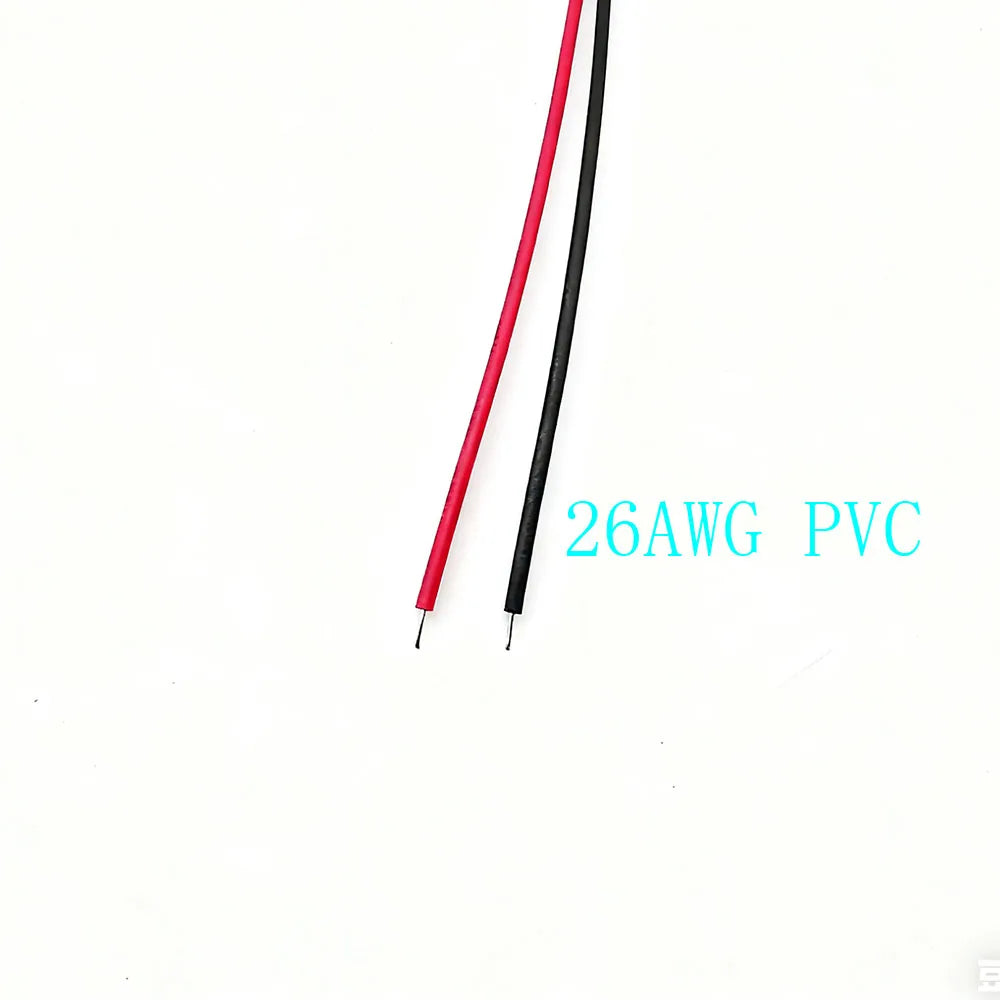 10-50Pcs 2 Pin 2.54mm Pitch Female Jack for Dupont Connector 2P Socket with 26AWG PVC Wire Jumper Cable for Dupont Line PCB DIY