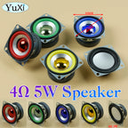 1Pc 5W 4Ohm Full-frequency Speaker Square Bluetooth Audio Radio External Magnetic Loudspeaker 3W 4Ohm 53MM