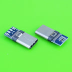 10pcs USB 3.1 Type-C Connector 24 Pins Male / Female Socket Receptacle Adapter to Solder Wire & Cable 24 Pins Support PCB Board