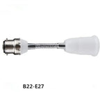 1pc Gu10 E12 E14 E26 E27 G24 GX24Q B22 Fireproof LED CFL Lamp Holder Converter Light Socket Bulb Base Spliter Extension Adapter