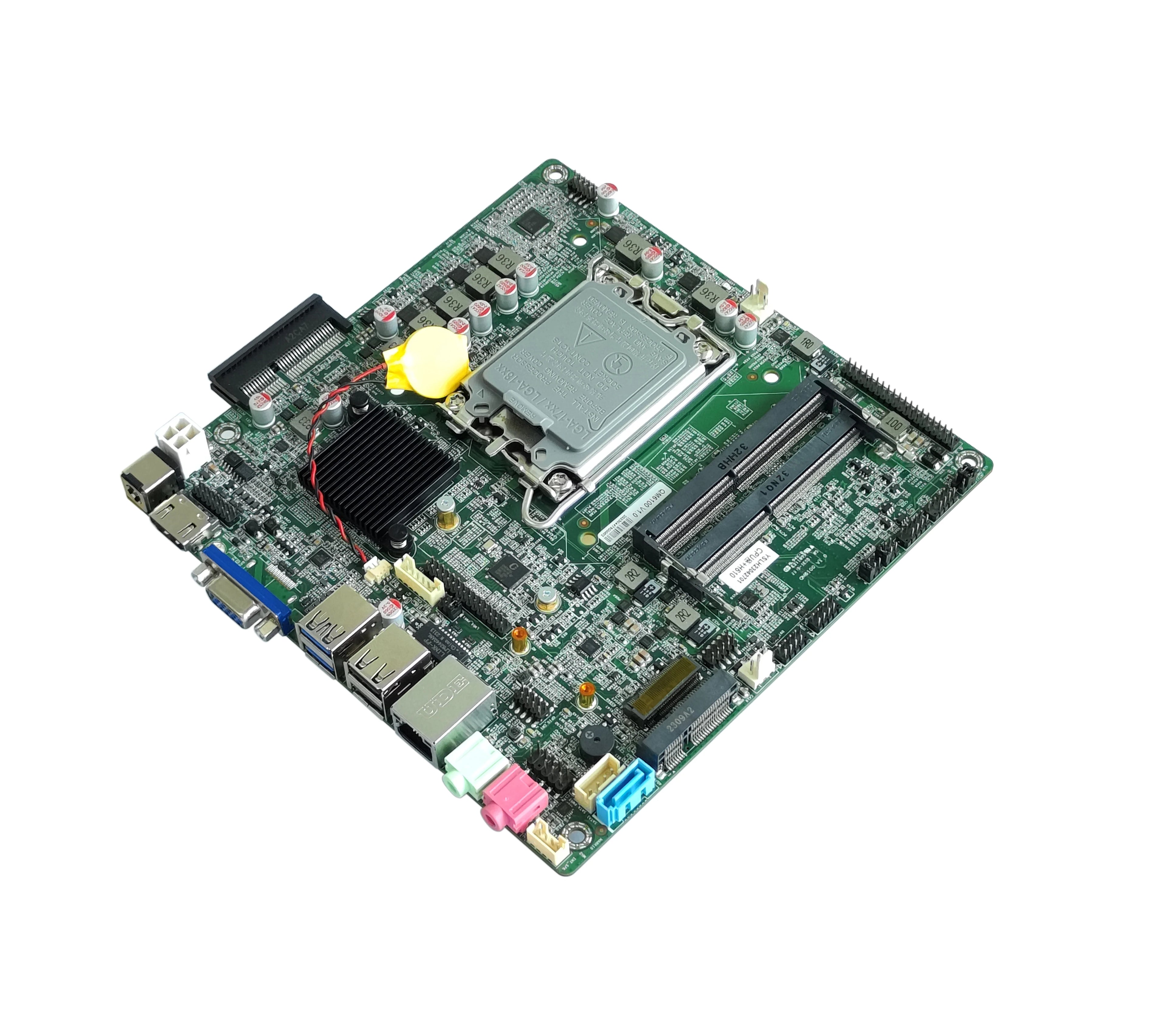 ELSKY  Latest 16 Cores 12gen I9 12900 Processor H610 Chipset DDR4 3200MHZ  Network PCIE-4X X86 Lga 1700 I7 Motherboard