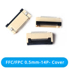 50Pcs/lot FFC FPC Connector 0.5mm 1.0mm 4P/6P/8P/10P/12/14/16/20/24/30/32/40P Pin Flip Type Ribbon Flat Connector Bottom Contact