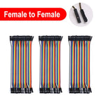 Jumper Wire 40Pins 2.54mm 10/15/21/30/40CM Female To Female, Male To Female, Male To Male Jumper Line Connecting Cable DIY KIT