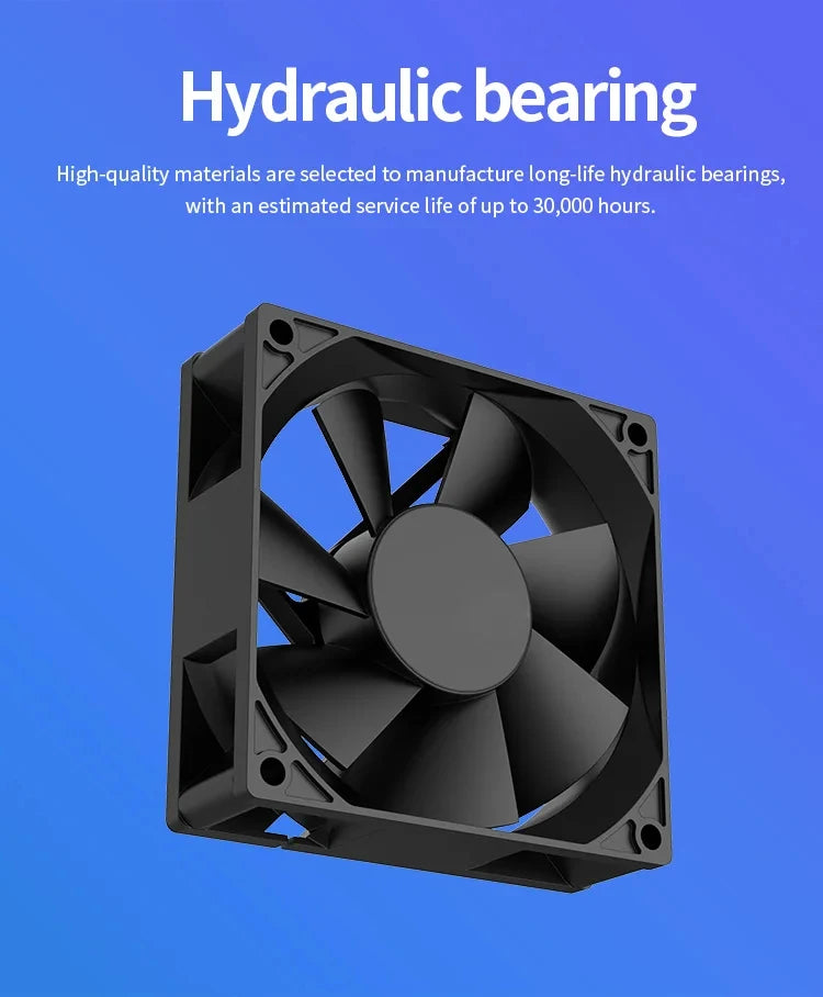 TEUCER USB Cooling Fan 8CM/12CM/14CM 800-1800RPM USB Port Power Supply Desktop Computer Available