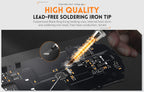 FNIRSI HS-01 Adjustable Temperature Soldering Iron DC 24V 80-420℃ Welding Solder Rework Station PD 65W Portable Repair Tool