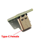 Vertical USB Type C Female Socket Patch Board 14P to 2.54 5P Circuit Board Data Test Board Type-c Usb C Connector