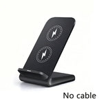 30W Fast Wireless Charger Stand Pad for iPhone 17-11/XR, Samsung Galaxy S25/S26/S21/S20, Xiaomi, Huawei & All Qi-enabled Phones
