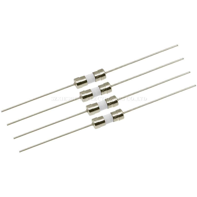 10PCS 3.6*10MM Fast Blow/Slow-Blow Ceramic Tube Fuse with Lead Wires 0.5A 1A 1.5A 2A 2.5A 3A 3.15A 4A 5A 6.3A 8A 10A 15A 20A250V