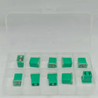 10pcs Box Jcase Fuse kit 20A/30A/40A Square Jcase Fuses Low Profile Box Shaped Fuse fusible for SUV Cars Trucks Boats Automotive