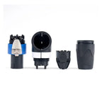 2/4/8Pcs 4Pins L-Shaped XLR Plug 90 Degree Plug Ohm Connector for Audio Speaker Speakon Led Powercon Adapter Amplifier