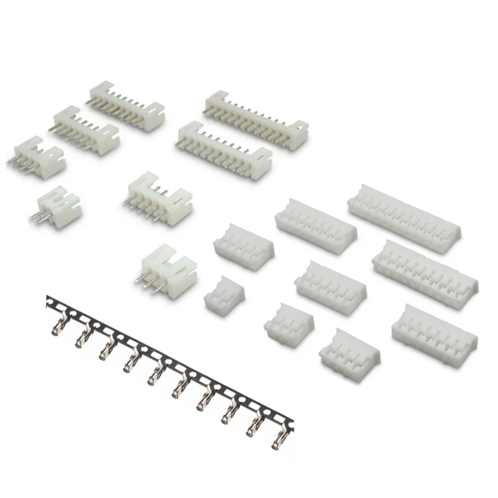 10sets JST PH2.0 2/3/4/5 Pin Terminals Plastic Shell Male Plug + Female Socket Wire Connector PH2.0 2P 3P 4P 5P 6P 8P 10P 12P