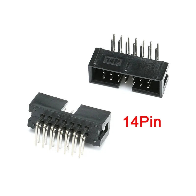 5-50Pcs Dip 6/10/20-40Pin 1.27mm 2.0mm 2.54mm Pitch Male Socket Straight Idc Box Headers Pcb Connector Double Row Dc3 Header