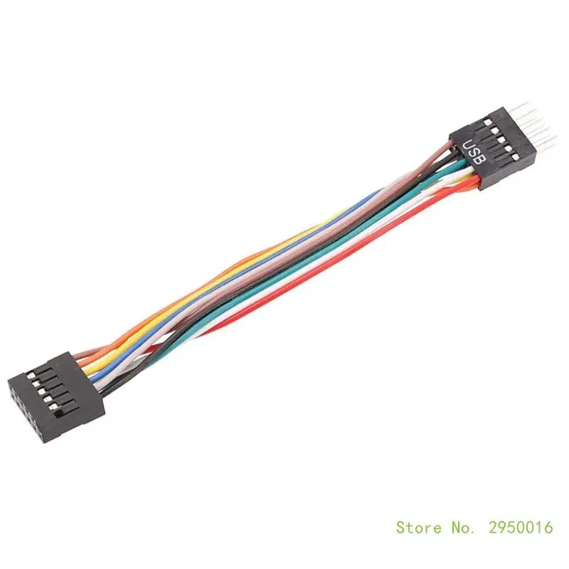 Computer Motherboard Adapter Cable 11Pin USB to 9Pin Mainboard to Ordinary Chassis Adapter Cable 11-Hole to 9-Pin