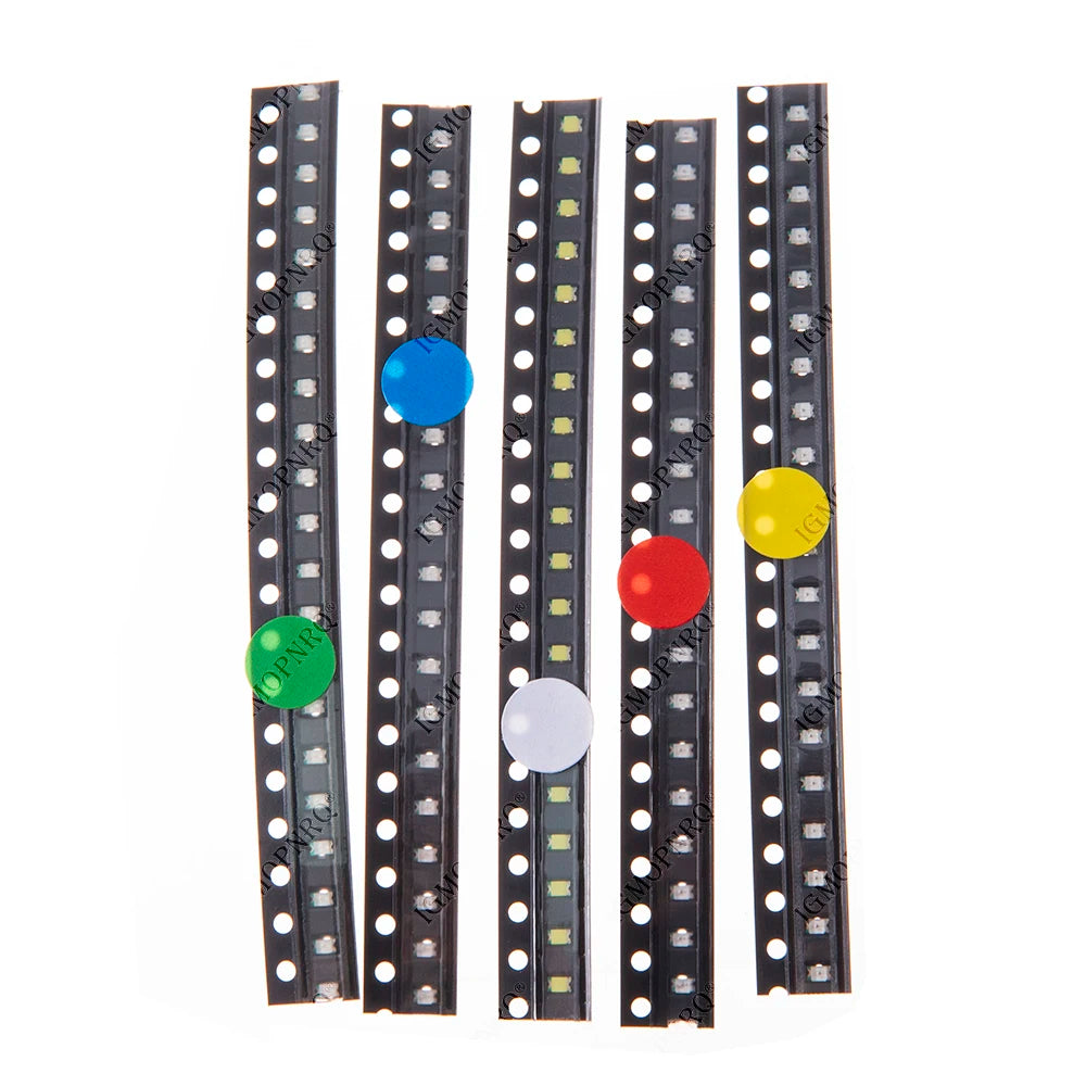 5Colors *20pcs=100Pcs/Lot 0805 SMD LED Kit White Red Yellow Green Blue Light Emitting Diode set IGMOPNRQ