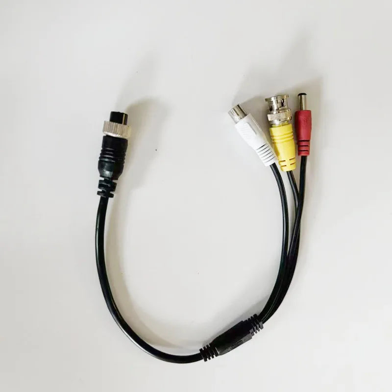 4 Pin Aviation Head Cable 4 Pin Male/Female Plug to RCA +DC + BNC Converter Cable For Car Rear Camera Monitor