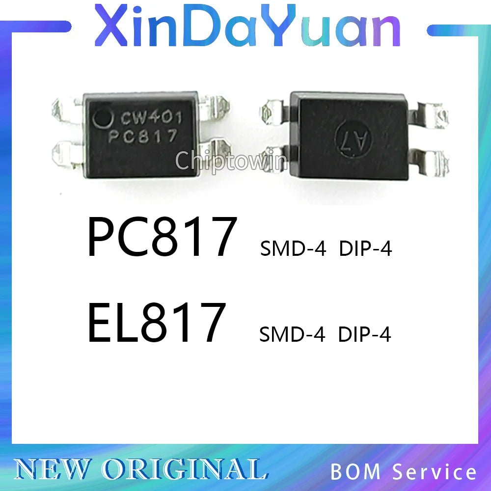 10pcs/100pcs PC817 EL817  PC817C EL817C PC817B SOP-4 SMD-4 DIP-4 Optocoupler HOT SALE