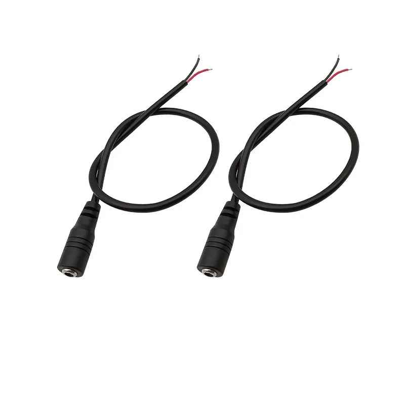 DC 3.5mm X 1.35mm Male Plug Female Jack DC Power Charging Cable Connector DC Power Wire Pigtail for CCTV Camera LED Strip Light